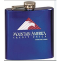 6 Oz. Gloss Blue Flask